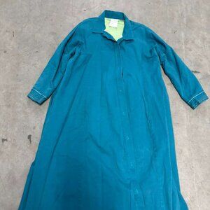 Thick Blue /green women long coat 1